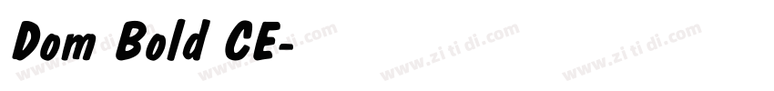 Dom Bold CE字体转换 Dom Bold CE字体转换